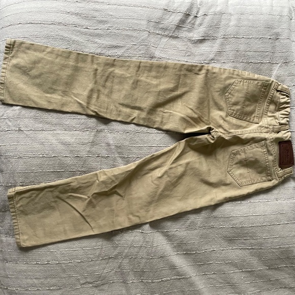 Two Pair Boys Tan Chino Dress Pants size 6 - Picture 5 of 14